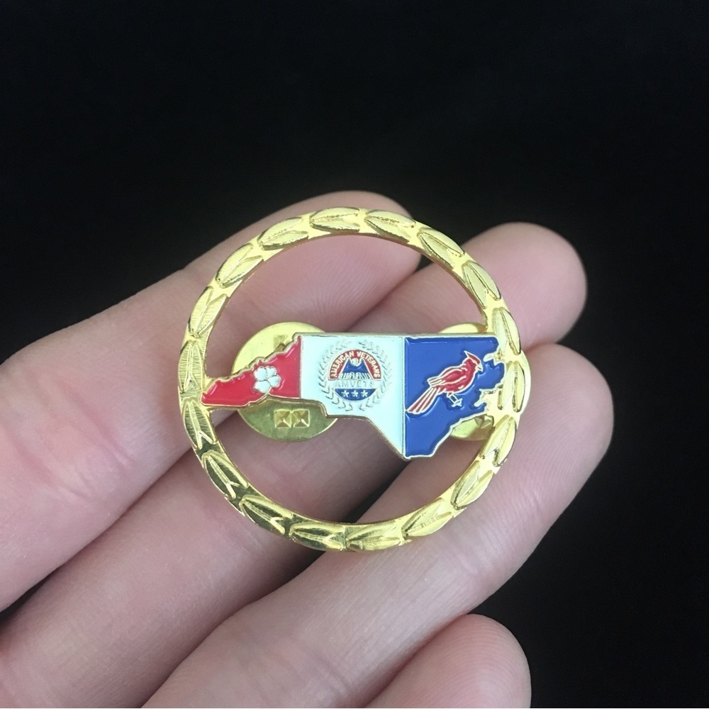 Vintage NC Veteran Brooch Pin